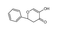 (2R)-5-hydroxy-2-phenyl-2,3-dihydropyran-4-one结构式