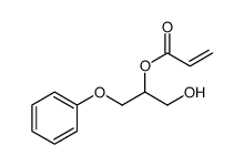 2-Propenoic acid, 1-(hydroxymethyl)-2-phenoxyethyl ester Structure