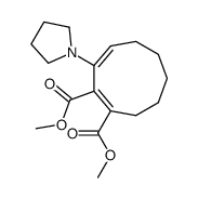 dimethyl 3-(1-pyrrolidinyl)-cis,cis-1,3-cyclononadiene-1,2-dicarboxylate Structure