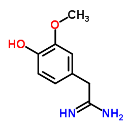 2-(4-HYDROXY-3-METHOXY-PHENYL)-ACETAMIDINE Structure