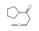 1-pyrrolidin-1-ylpenta-3,4-dien-1-one结构式