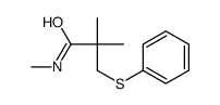 N,2,2-trimethyl-3-phenylsulfanylpropanamide结构式