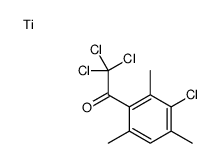 titanium,2,2,2-trichloro-1-(3-chloro-2,4,6-trimethylphenyl)ethanone Structure