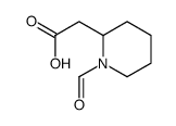 2-(1-formylpiperidin-2-yl)acetic acid Structure