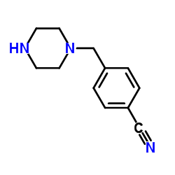 4-(1-Piperazinylmethyl)benzonitrile Structure