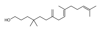 4,4,10,14-tetramethyl-7-methylidenepentadeca-9,13-dien-1-ol Structure
