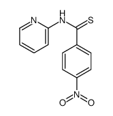 4-nitro-N-pyridin-2-ylbenzenecarbothioamide结构式