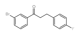 3'-BROMO-3-(4-FLUOROPHENYL)PROPIOPHENONE结构式