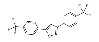 2,4-bis[4-(trifluoromethyl)phenyl]thiophene结构式