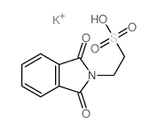 2-(1,3-二氧代异吲哚啉-2-基)乙磺酸钾结构式