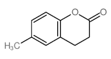 2H-1-Benzopyran-2-one,3,4-dihydro-6-methyl- Structure