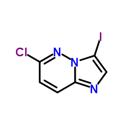 6-Chloro-3-iodoimidazo[1,2-b]pyridazine Structure