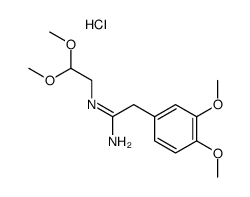 (E)-N'-(2,2-dimethoxyethyl)-2-(3,4-dimethoxyphenyl)acetimidamide hydrochloride结构式