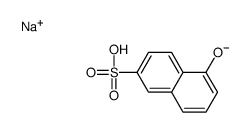 sodium 5-hydroxynaphthalene-2-sulphonate结构式