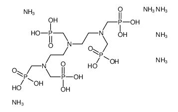hexaammonium tetrahydrogen [[(phosphonatomethyl)imino]bis[ethane-2,1-diylnitrilobis(methylene)]]tetrakisphosphonate picture