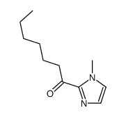 2-正庚酰基-1-甲基咪唑结构式