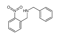 N-[(2-nitrophenyl)methyl]-1-phenylmethanamine结构式