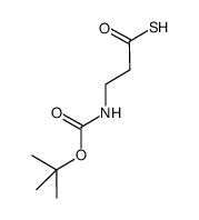 Propanethioicacid,3-[[(1,1-dimethylethoxy)carbonyl]amino]-(9CI)结构式