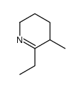 6-ethyl-5-methyl-2,3,4,5-tetrahydropyridine结构式
