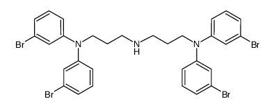 N1-{3-[bis(3-bromophenyl)amino]propyl}-N3,N3-bis(3-bromophenyl)propane-1,3-diamine结构式