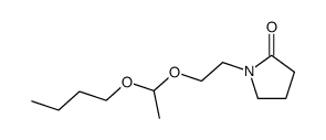 1-[2-(1-butoxy-ethoxy)-ethyl]-pyrrolidin-2-one结构式