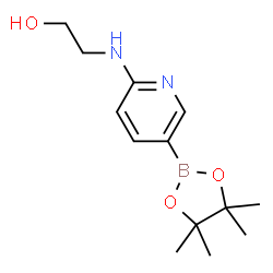 6-((2-Hydroxyethyl)amino)pyridine-3-boronic acid pinacol ester Structure