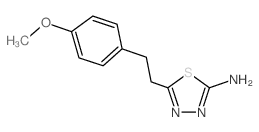 5-[2-(4-METHOXY-PHENYL)-ETHYL]-[1,3,4]THIADIAZOL-2-YLAMINE结构式