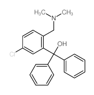 Benzenemethanol,5-chloro-2-[(dimethylamino)methyl]-a,a-diphenyl- Structure