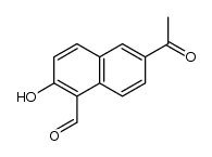 acetyl-6 formyl-1 hydroxy-2 naphtalene结构式