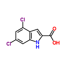 4,6-Dichloroindole-2-carboxylic acid Structure