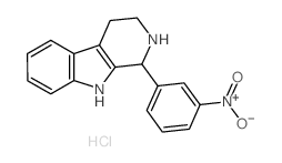 1-(3-硝基苯基)-2,3,4,9-四氢-1H-beta-咔啉盐酸盐结构式