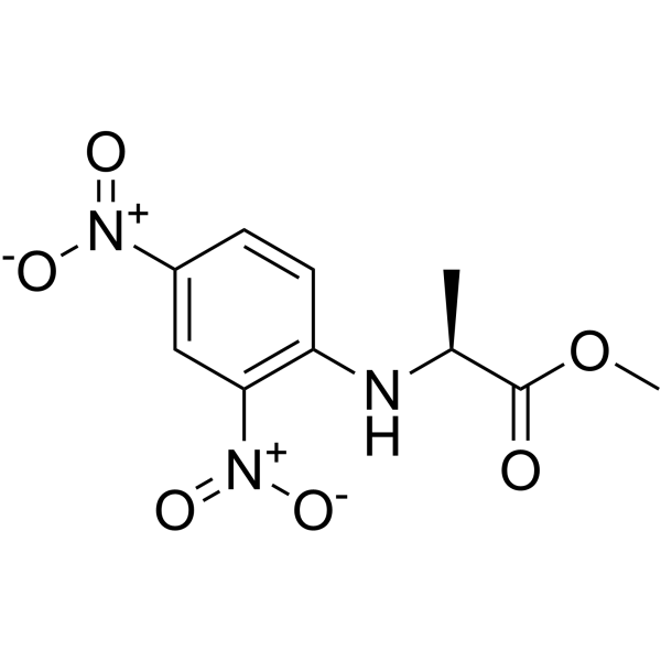N-(2,6-二硝苯基)-L-丙氨酸甲酯结构式