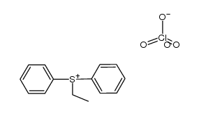 diphenylethylsulfonium perchlorate Structure