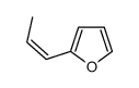 2-prop-1-enylfuran结构式