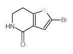 2-溴-6,7-二氢噻吩并[3,2-c]吡啶-4(5H)-酮结构式