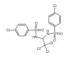 N-(2,2,2-trichloro-1-p-chlorobenzenesulfonamidoethyl)-p-chlorobenzenesulfonamide Structure