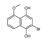 2-bromo-5-methoxynaphthalene-1,4-diol Structure