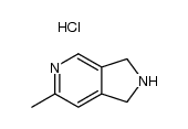 6-methyl-2,3-dihydro-1H-pyrrolo[3,4-c]pyridine hydrochloride Structure