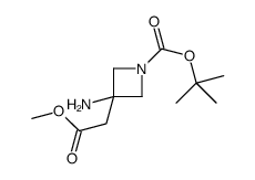 tert-butyl 3-amino-3-(2-methoxy-2-oxoethyl)azetidine-1-carboxylate picture