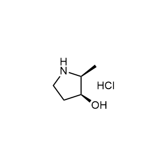 (2S,3S)-2-甲基吡咯烷-3-醇盐酸盐结构式