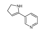 2-(3-Pyridinyl)-2-pyrroline结构式