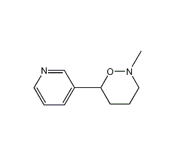 3,6-Dihydro-2-methyl-6-(3-pyridyl)-2H-1,2-oxazine Structure