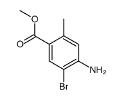 4-氨基-5-溴-2-甲基苯甲酸甲酯结构式