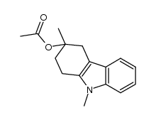 3,9-dimethyl-2,3,4,9-tetrahydro-1H-carbazol-3-yl acetate Structure