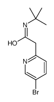 N-叔丁基-2-(5-溴吡啶-2-基)乙酰胺结构式