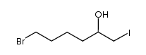 6-bromo-1-iodohexan-2-ol Structure