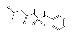 N-acetoacetyl-N'-phenylsulfamide结构式