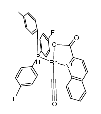 {Rh(C9NH6COO)(CO)(P(p-FC6H4)3)} Structure