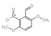 Benzaldehyde,3,6-dimethoxy-2-nitro- Structure