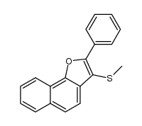 3-(methylthio)-2-phenylnaphtho[1,2-b]furan Structure